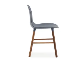 Stolička Form, blue/walnut