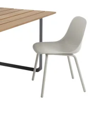 Záhradná stolička Fiber Outdoor Side Chair, grey