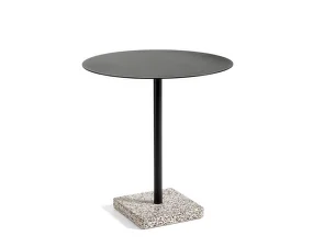 Stôl Terrazzo Ø70, grey terrazzo / anthracite