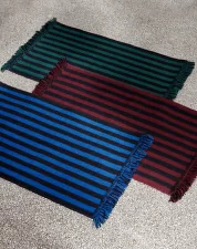 Rohožka Stripes and Stripes Wool 52x95cm, green