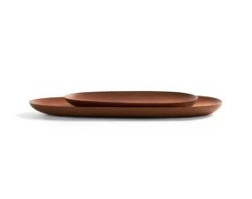 Drevené tácky Thin Oval Boards, mahogany