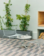 Kreslo Hee Lounge Chair, hot galvanised