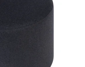 Pouf Folk Tall, black tie wool