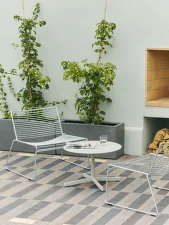 Stolek Neu Round Low Ø70, sky grey