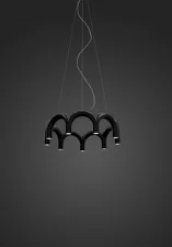 Závesné svietidlo Arch Circle 76, black