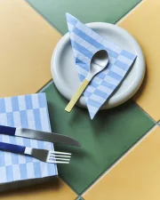 Servítky Pattern Lunch 20ks, blue stripe