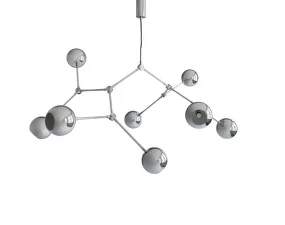 Závesné svietidlo Drop Globe, chrome (5m)