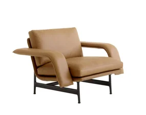 Kreslo Meantime AV29, cognac/black