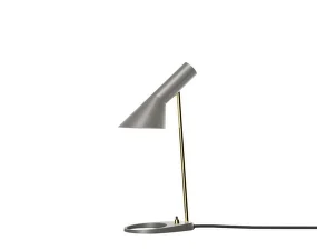 Stolná lampa AJ Mini, warm grey/brass