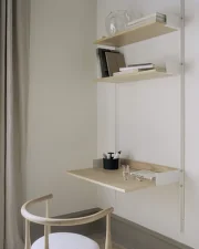 Policová zostava Study Shelf, oak/white