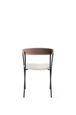 Stolička Missing Armchair, lacquered walnut/Barnum 24
