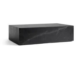 Konferenčný stolík Plinth Low, Nero Marquina