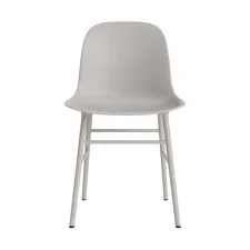 Stolička Form, warm grey/steel