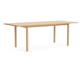 Stôl Annex Overhang 220x90, lacquered oak