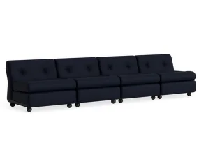 Štvormiestna pohovka Amanta, Maglia blue black