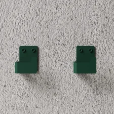 Vešiaky Bath Hook - set 2 ks, green
