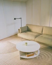 Konferenčný stolík Halves, light taupe Terrazzo