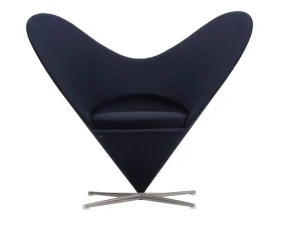 Kreslo Heart Cone Chair, Hola dark blue