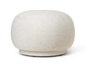 Pouf Rico, Bouclé off-white