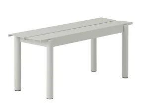 Lavica Linear Steel Bench 110 cm, grey