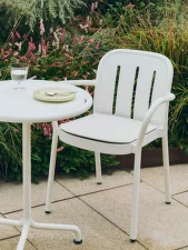 Zahradný stôl Deville Ø55, cream white