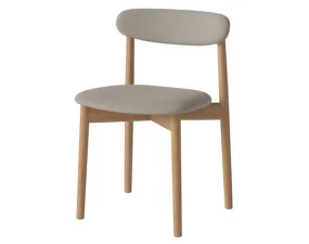Čalúnená jedálenská stolička Merge Oiled Oak, sand