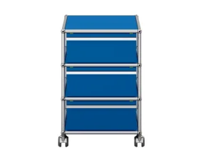 Zásuvkový kontajner na kolieskach USM Haller M26, gentian blue