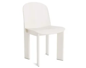 Stolička Chisel 65, cream white lacquered beech