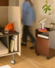 Stolík Folded Trolley Low Drawer, grey