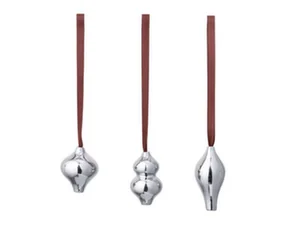 Vianočné ozdoby Komo Ornaments set 3ks, silver