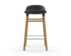 Barová stolička Form 65 cm, black/oak