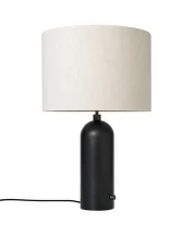Stolná lampa Gravity large, blackened steel