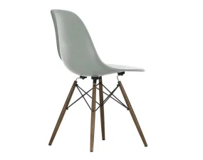 Stolička Eames Fiberglass DSW, sea foam green/dark maple