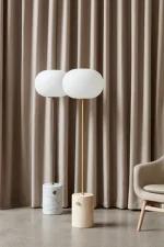 Stojacia lampa JWDA, white marble