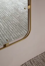 Zrkadlo Nimbus Rectangular, polished brass