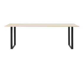 Stôl 70/70, 225 cm, oak/black
