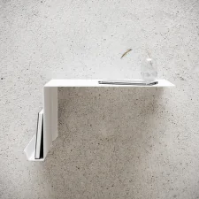 Stolík Bedside Table - left white