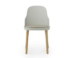 Stolička Allez Chair Oak/Leather, warm grey