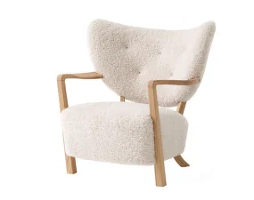 Kreslo Wulff ATD2, oak/Sheepskin Moonlight