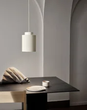 Závesná lampa Donna 18, linen