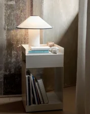Pojazdný stolík Rotate SC73, ivory