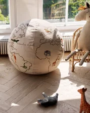Pouf The World, off-white