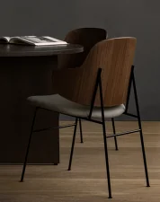 Jedálenská stolička Penguin, walnut/Re-Wool 218