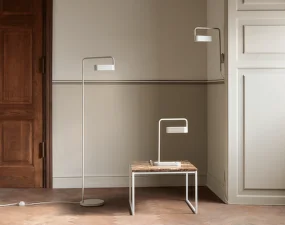Stojacia lampa Scribe, matt creme