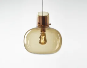 Závesné svietidlo Awa Medium PC1129, smoke brown / copper