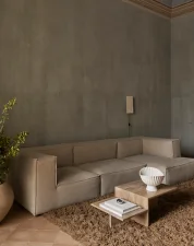 Konferenčný stolík Distinct, dark brown travertine