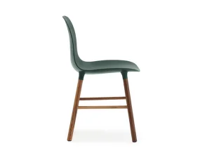 Stolička Form, green/walnut