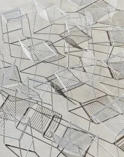 Barová stolička Hee High, hot galvanised