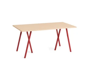 Pracovný stôl Loop Stand Table 160, oak/maroon red