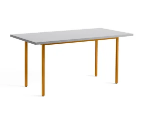 Jedálenský stôl Two-Colour 160 cm, ochre/light grey